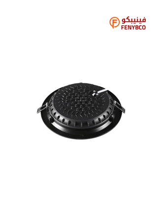 كرتون 20 حبة سبوت لايت جرم اسود 20 سم 30 واط اصفر شمسي