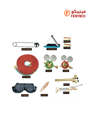 طقم لحام وقص أوكسجين أسيتيلين TOWER JW-902 كامل