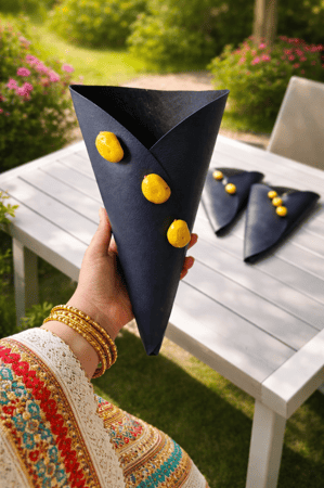 حامل مخروطي فاخر ، متعدد الاستخدام (بوكيه & جيب) تستطيع تعبئة بما تريد للأهل والأصحاب