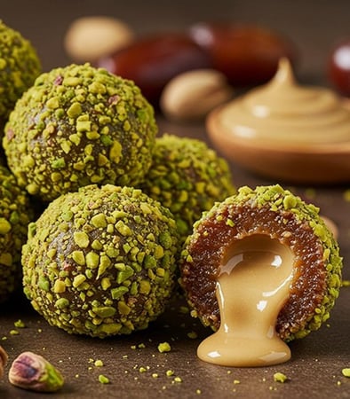 تمرية فستق ملكية بحشو الطحينة 1 كيلو