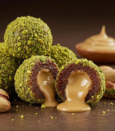 تمرية فستق ملكية بحشو الطحينة 1 كيلو