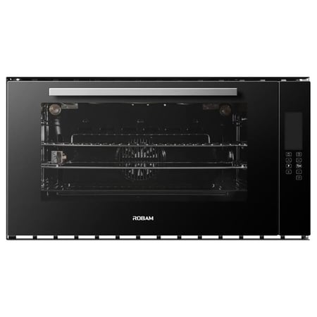 فرن مدمج من روبام بعرض 90 سم و بسعه 105 لتر وتحكم باللمس بعشر وظائف موديل RQ390