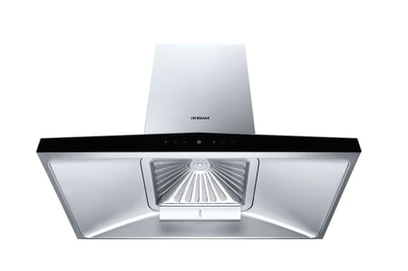 شفاط روبام هرمي مقاس 90 سم بقوة شفط 1200متر مكعب / ساعه موديل A829