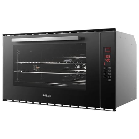 فرن مدمج من روبام بعرض 90 سم و بسعه 105 لتر وتحكم باللمس بعشر وظائف موديل RQ390