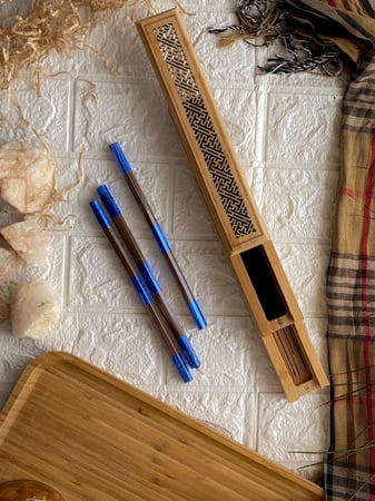 مبخرة خشب من الخيزران الحجم الكبير