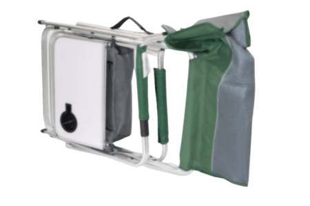 كرسي المنيوم تنفيذي فاخر مع طاولة وحافظة جانبية