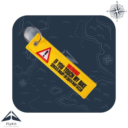 تعليقة تطريز للمفاتيح والدراجات