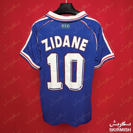 قميص كلاسيك منتخب فرنسا الأساسي 1998م - طباعة ZIDANE