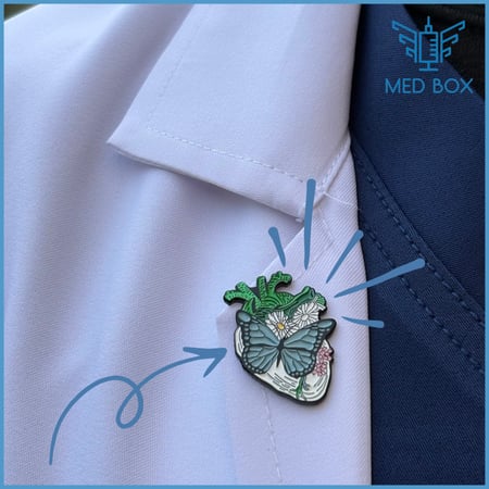 بروش قلب فراشة