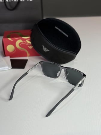 امبوريو ارماني نظاره رجالية المنيوم سكوير  square frame ea4241d aluminum Emporio armani