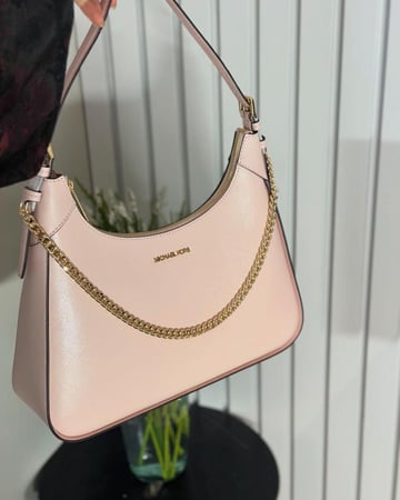 مايكل كورسwilma shoulder bag powder blush ميديم ويلما كتف- وردي/ ذهبي