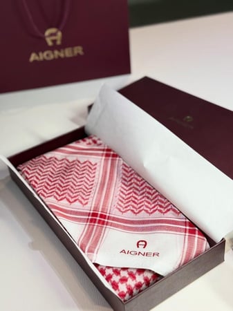 شماغ اجنر - احمر مقاس 58”