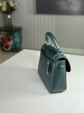 شنطة كوتش مارلي توب هاندل بلون اخضر Coach Marlie Top Handle Satchel with Border Quilting