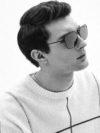 امبوريو نظارة رجالية ستيل افيس باللون البني armani steel rectangular brown ax2029