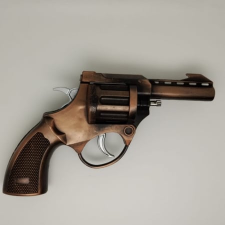 مسدس محاله نص حديد كامل برونزي