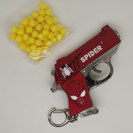 ميدالية مسدس خرز حديد SPIDER