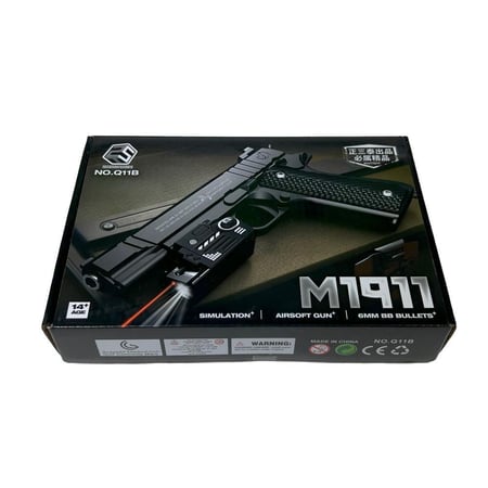 مسدس M1911 خرز ٦ مل حديد و بلاستيك مع مسافة وليزر٦ مل