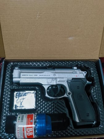 مسدس خرز بريتا الامريكي النسخه المطوره (W8)حديد سلفر