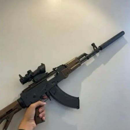 AK47M رشاش خرز مائي كهرباء مستوى القوة عالي مع 2000 رصاصه