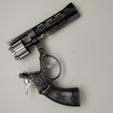 مسدس محاله ربع حديد كامل اسود رمادي