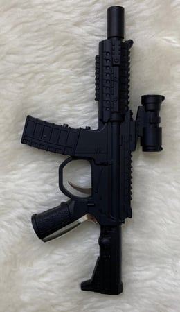 مسدس مقلب كهرباء(صغير) مع ليزر وكشاف