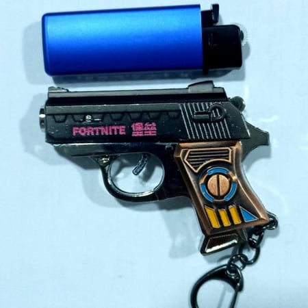 ميداليه مسدس خرز حديد مقاس الاصبع