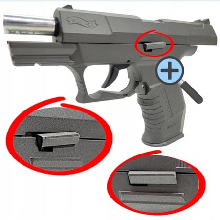 مسدس خرز حديد C23A محاكي للواقعي  أفضل مسدس خرز 6 مل