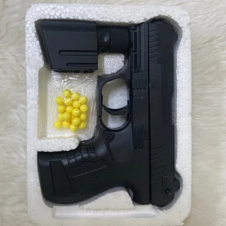 مسدس خرز ربع 6 مل مع ليزر عدد 12 قطعه