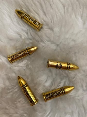 رصاص زينه للمحزم حديد ذهبي وزن ثقيل عدد 12 حبه