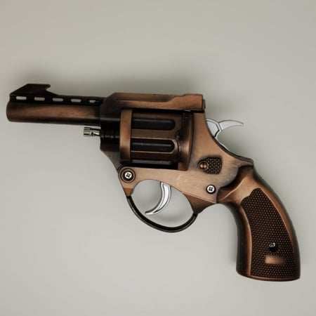 مسدس محاله نص حديد كامل برونزي