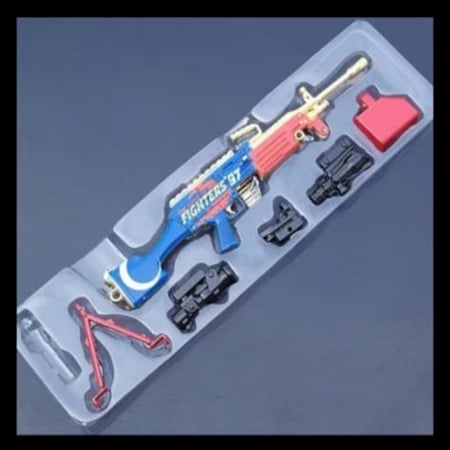 نموذج سلاح فورت نايت حديد مع الاكسسوار(22 سم)