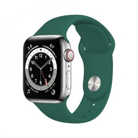 سير ساعة ابل سيلكون مقاس 44/42 أخضر