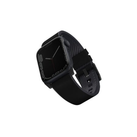 يونيك سير جلد مقاوم للماء أسود لساعة أبل مقاس 45m