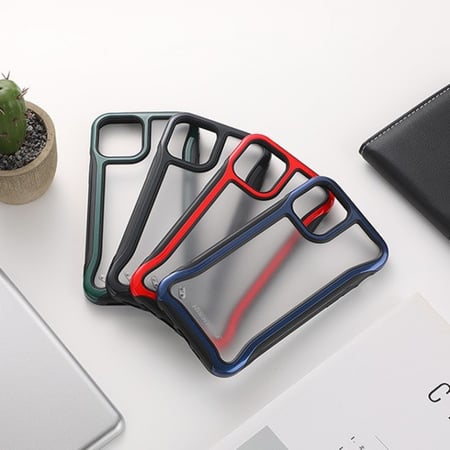 كفر ايفون شيلد احمر_اسود للايفون 12/12برو