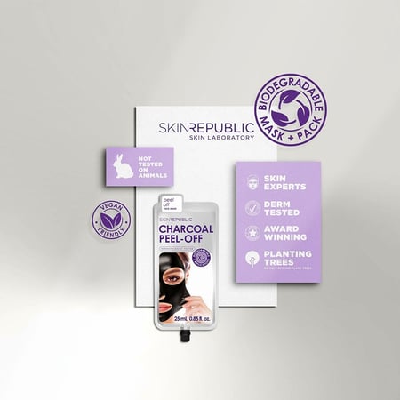 سكن ريبابليك - ماسك الفحم لتقشير البشرة