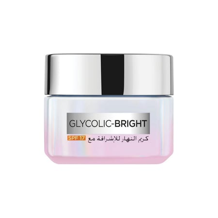 كريم النهار جليكوليك برايت للإشراقة الوجه مع عامل وقاية من الشمس 17 من لوريال باريس 50 مل