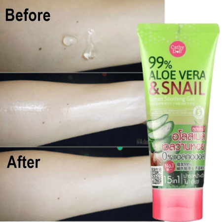 جل مرطب ومهدى للبشرة بخلاصة الصبار و الحلزون من كاثي دول 300مل