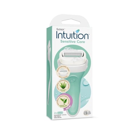 أداة موس الحلاقه والرغوه بالصبار وفيتامين اي من شيك انتيوشن - 2 قطعة