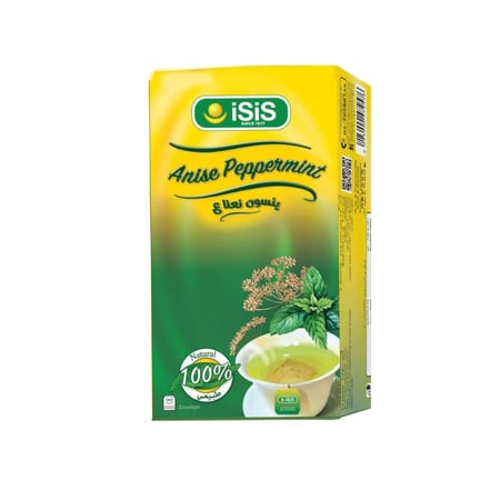 ايزيس شاي ينسون نعناع طبيعي  من ايزيس - 25 كيس مغلف