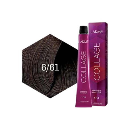 صبغة شعر دائمة بني رمادي اشقر غامق  من لاكمي 60 مل
