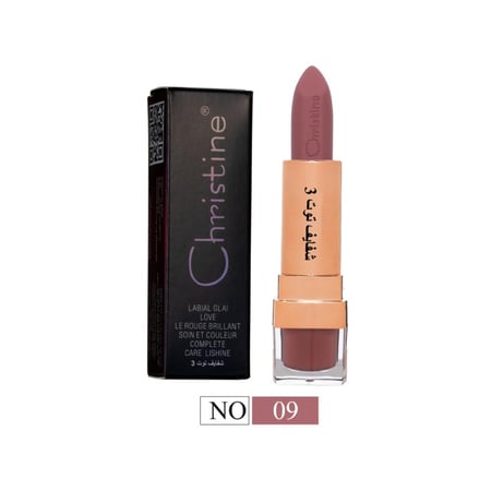 احمر  شفاه مطفي توت 3 رقم 09 من كرستين CH-020
