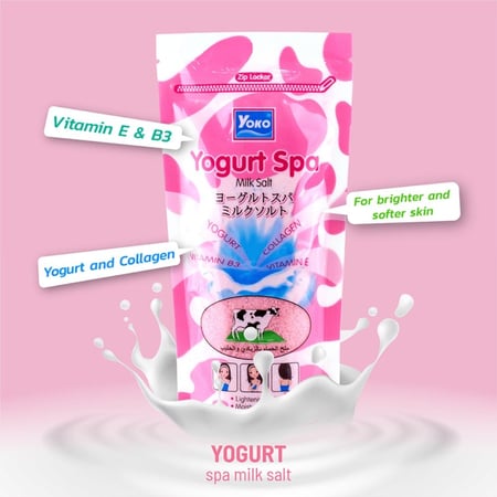 مقشر ملح الحليب بالزبادي من يوكو - 300 جم