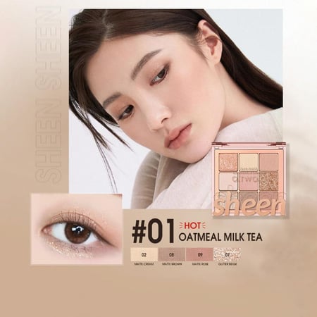 لوحة ظلال عيون شين رقم 01 اوتميل ميلك تي من او تو او 10 جم