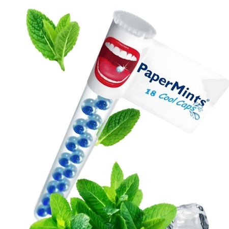 كبسولة باردة بالنعناع الورقي من بيبرمينتس - 18 كبسوله