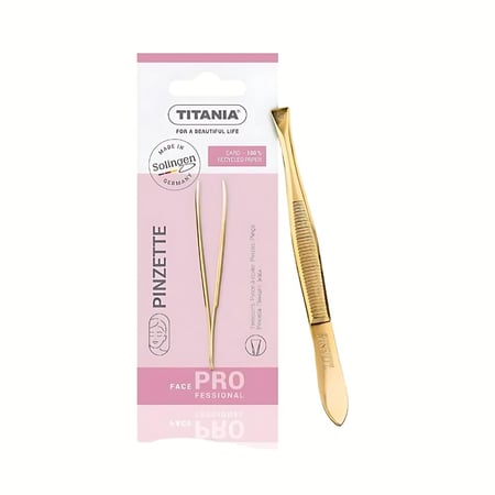 ملقط حواجب ذهبي من تيتانيا