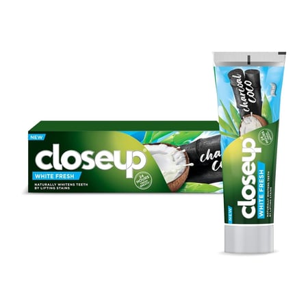 معجون الأسنان تبييض منعش فحم جوزالهند من كلوز اب-75 مل