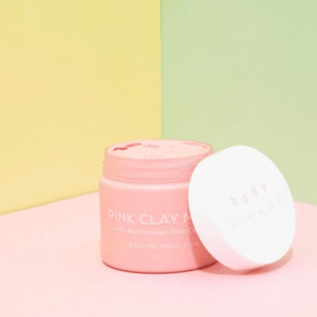 قناع الطين الوردي للصدر والوجه من بودي بلندز 75جم