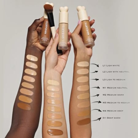 كريم أساس فاونديشن ناتشرال لونغ وير من هارتس - L3 لايت تو ميديم