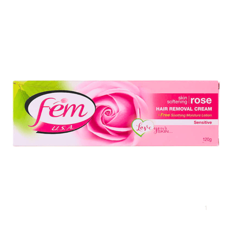 كريم إزالة الشعر برائحة الورد من فيم 120 جم