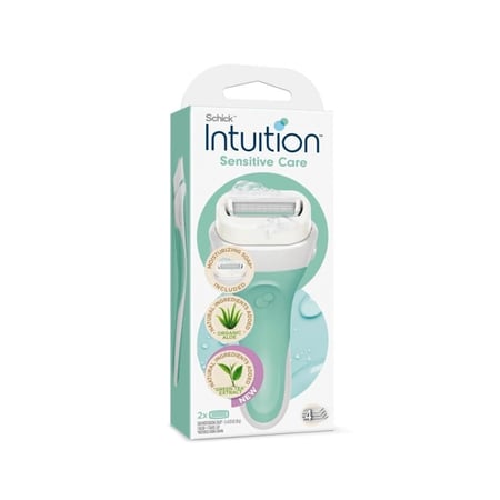 أداة موس الحلاقه والرغوه بالصبار وفيتامين اي من شيك انتيوشن - 2 قطعة